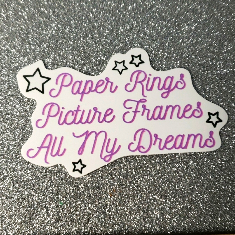 10/$10 Taylor Swift Waterproof Sticker Ring